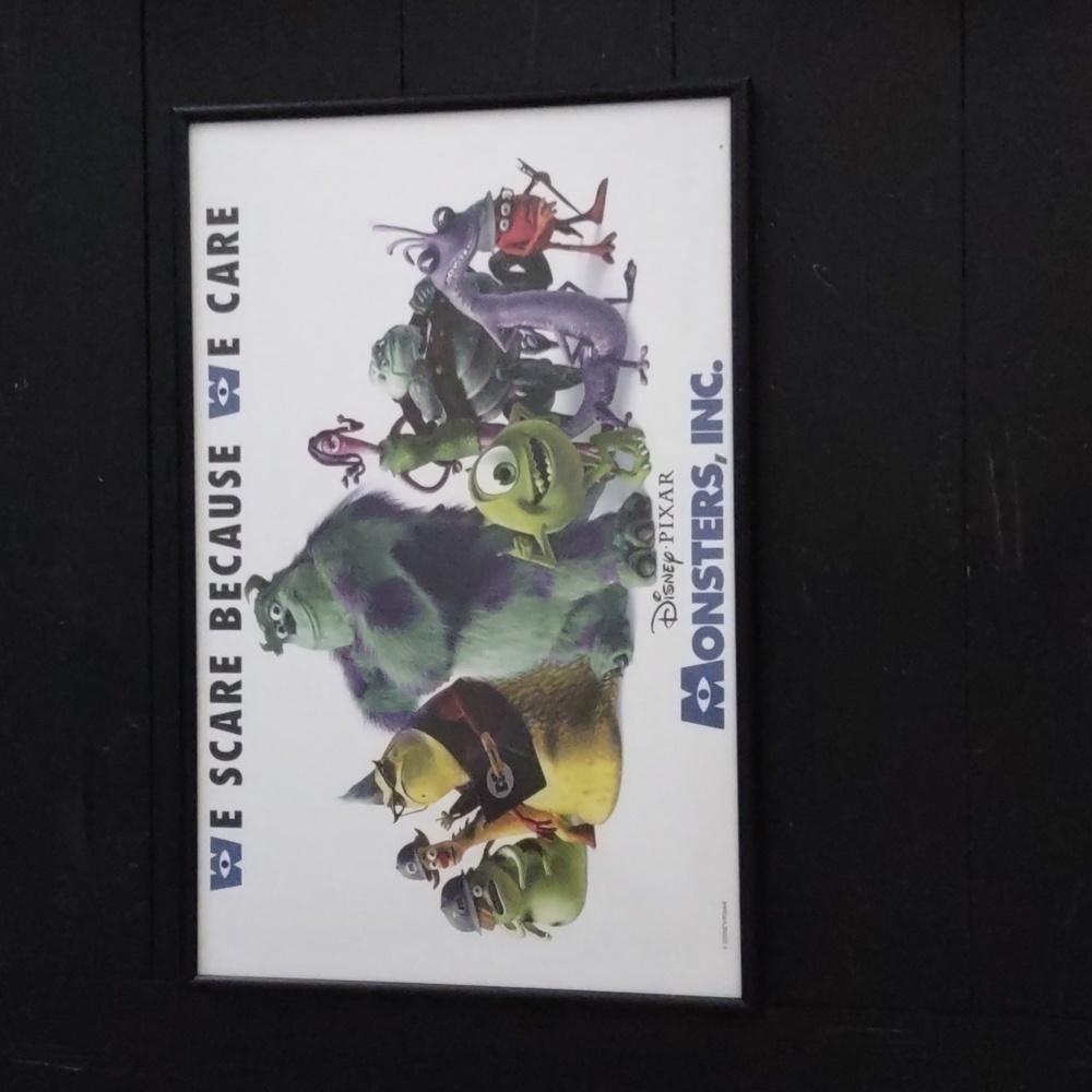 Disney Pixar Monsters, Inc Framed Print